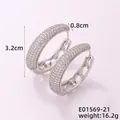 Plateado - Zirconia Blanca
