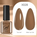 LILY'CUTE mocha brown gel polish X028 in glossy and matte finish 7ml bottle - Mocha Brown (28)