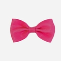 Pink grosgrain ribbon swallowtail hair bow clip for baby girls and children - Single Item / Deep Rose