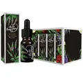 Verbena fragrance oil set in amber dropper bottle with floral illustrated packaging - RH-33 New Verbena / 10ml