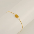 Bracelet chaîne dorée minimaliste avec pendentif lettre E pour un style bijou élégant - Lettre E (ZYG1459-E)