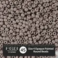 Polished mocha brown 4mm glass seed beads for DIY jewelry making and crafting projects - EU 45