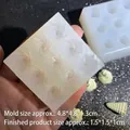 Stampo in silicone a 12 cavità floreali per decorazione torte e argilla 4,8 cm - 1--Fiore di Rosa (Trasparente) / Trasparente
