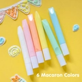 Set of 6 macaron color 3D puff pens for DIY magic popcorn painting and creative drawing - 6 Pcs/Box / Macaron Colors (Set of 6)