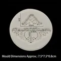 European relief floral pattern silicone mold for chocolate and fondant DIY crafts - No.4-Grey