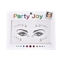 Iridiserende ster en ronde gezichtsedelstenen met Party Joy verpakking - HF-101