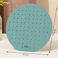 Espositore rotondo per orecchini verde Morandi con diametro di 16,8 cm - Tondo Grande Diametro 16.8cm / Verde