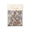 Autocollants nail art en relief avec motifs de lapin, fraise et champignon - to2579-Lapin Fraise Relief