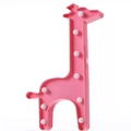 Pink giraffe shaped LED decorative lamp with nine white light beads for kids room - Giraffe