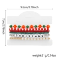 6-piece set of Christmas beaded bracelets with Santa and Christmas tree charms - 6 Piece Set-Christmas Letters-Red Green