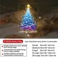 Size chart for Christmas tree window decals with 5 dimensions from S up to XXL size - S (30x45cm) / Blue Spiral Star Christmas Tree (P-SD331)