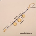 Blue woven cord bracelet with sun and heart charms made of gold stainless steel - Dark Blue Heart Evil Eye Sun Style (4#)