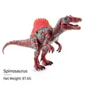 Modello di dinosauro Spinosauro con articolazioni mobili e vela dorsale arancione - Spinosauro (xd23-5)