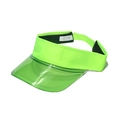 Fluorescent green TPU visor hat with transparent brim for outdoor summer sports sun protection - Yellow