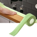 Ruban d'étanchéité cuisine en PVC vert clair pour éviers et angles de murs - 1cm x 3.8m / Vert