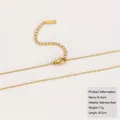Detail einer 18k vergoldeten Edelstahl-Ankerkette mit Karabinerverschluss und Verlängerung - Goldene O-Kette aus Edelstahl