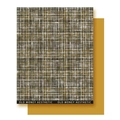 Old Money Aesthetic textured tweed bouquet wrapping paper in grey and ginger yellow tones - 10 Sheets/Pack / Sunset Yellow