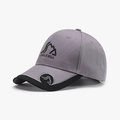 Grey-purple baseball cap with 3D Jungle Bill embroidery and structured crown design - Adjustable / Dark Gray