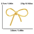 Specifiche dettagliate del ciondolo a fiocco dorato con le dimensioni e il peso esatti - S1711-Oro / Oro