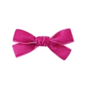 Chic magenta velvet bow hair clip with soft texture for girls and women daily styling - Pink Purple (30)