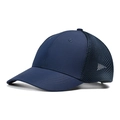 Deep blue mesh baseball cap with breathable back panels and a curved sun visor - M (56-58cm) / 11-Navy Blue