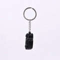 Classic black car model keychain with silver metal ring for souvenir and gift use - Black Taxi Style