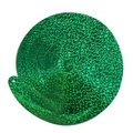Vibrant green glitter PVC spiral hanging decoration for birthday and Christmas parties - Laser Single Spiral-Green (6pcs/pack)