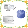 Octopus resin silicone storage box mold set with lid and base for DIY crafts - Octopus Storage Jar Lid and Base Mold Set