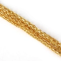 Handgefertigte vergoldete Edelstahl O-Gliederkette für DIY-Perlenschmuck-Verlängerung - 4x3mm Gold 5m
