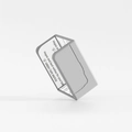 Grey L-shaped silicone baby corner protector with white tape for table safety - Sill Protector-Grey