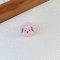 Pince à cheveux mignonne en résine rose avec motif de petit chien pour filles - Environ 2,5 cm / Rose Crème