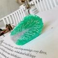 Creative green and white cabbage vegetable hair claw clip made of acetate for women - Cabbage