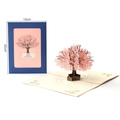 Pink 3D pop-up cherry blossom greeting card, 15x20cm size, ideal for Mother's Day - Romantic Cherry Tree