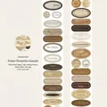 Vintage white kraft paper tape with die-cut retro labels for DIY journaling and scrapbooking - Freeze Time