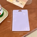 Light purple macaron resealable plastic pouch 10.5x15cm for cosmetic storage - 10.5cm x 15cm / Purple