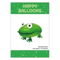 Walking frog foil balloon for kids birthday party decoration, size 40.5x55cm - Walking Frog