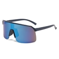 Occhiali da sole ciclista blu scuro con lenti polarizzate sfumate blu per lo sport - Montatura Macchiata Rivestimento Blu