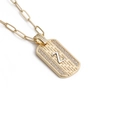 Collier hip hop doré avec pendentif croix lettre Z et cristaux pour hommes - Lettre Z