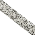2.5mm square cut clear quartz beads with black inclusions for fashion jewelry making - Black Rutilated Quartz