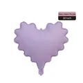 Purple wave-edged heart-shaped 20-inch aluminum film balloon for wedding decoration - 20-inch Scalloped Heart Macaron Purple