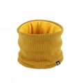 Gelber Rippstrick-Halswärmer mit warmem Fleecefutter für Winterschutz im Freien - Halswärmer / Einheitsgröße (26cm*20cm) / Gelb
