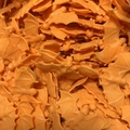 Close-up of bulk 4cm orange plastic bats for Halloween party decor and DIY crafts - Orange