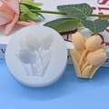 Moule en silicone tulipe pour la pâtisserie DIY et le fondant avec texture 3D réaliste - Style Bouquet de Tulipes (625)