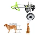 Carrello per cani taglia XS per riabilitazione piccoli animali con cinghie verdi - XS