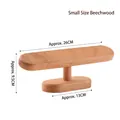 Small T-bar wooden watch and bracelet display stand made of natural beech wood 26cm - Beech Wood Medium Low