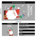 Christmas window sticker set with Santa, gifts, and snowflakes in 40x65cm size - Santa Claus & Gifts (40*65cm)