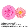 Stampo in silicone a margherita per torta fondente cioccolato misura 5.5cm x 1.7cm - Stile Loto(15-68) / Rosa