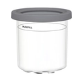 Contenitore di ricambio per Ninja Pints con coperchio grigio e linea di riempimento Max - Contenitore per gelato con coperchio grigio / Grigio