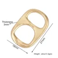 DIY light gold soda pull tab jewelry connector charm for handmade bracelets and necklaces - Tab Connector / Gold