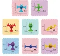 Colorful silicone suction cup insect toys with detailed size measurements and set counts - 38 Pcs Small Bee Set + OPP Bag